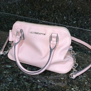 Liz Claiborne pink cross body purse